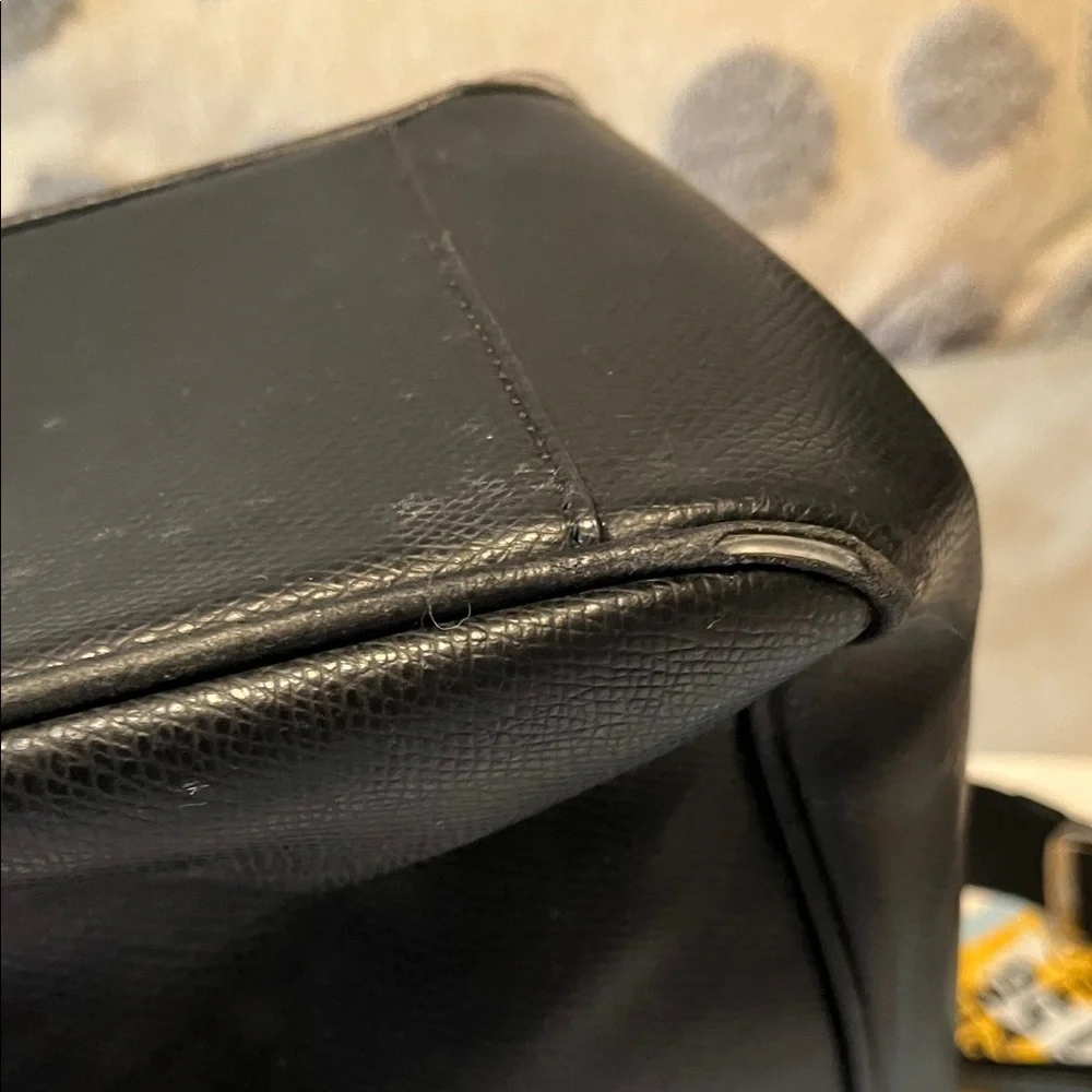 Coach Black Leather Men's Briefcase